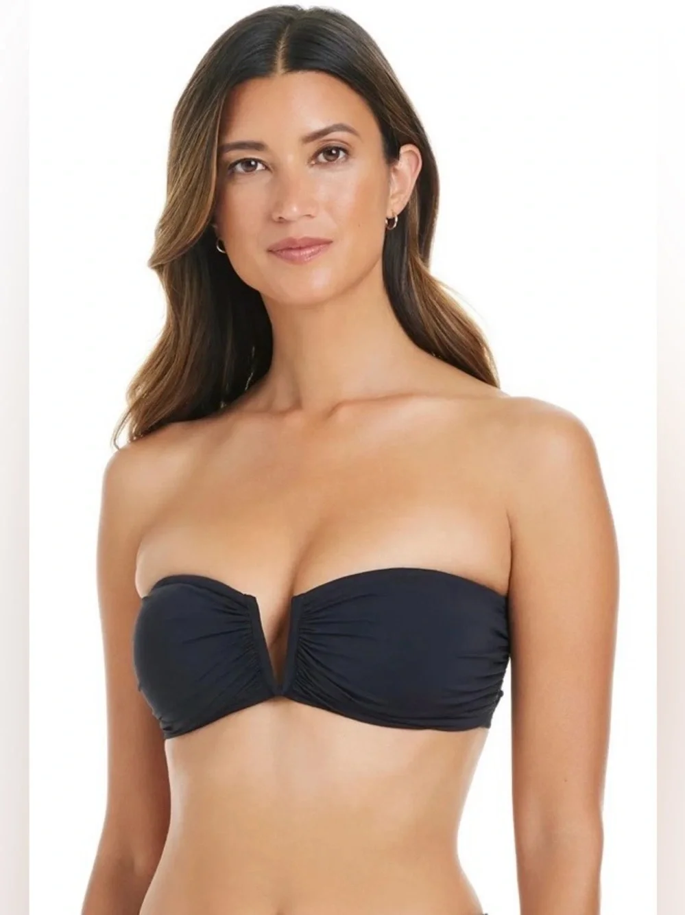 Bleu Rod Beattie White Bandeau Macrame Bikini Top Size 6